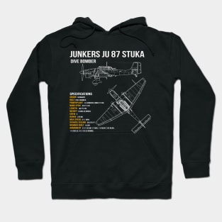 Junkers Ju 87 Stuka WW2 Dive Bomber Airplane Hoodie